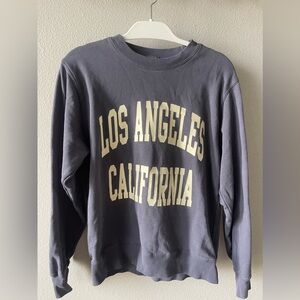 Brandy Melville Navy Blue Los Angeles Crewneck